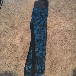 Navy and Black Adidas Climate Leggings